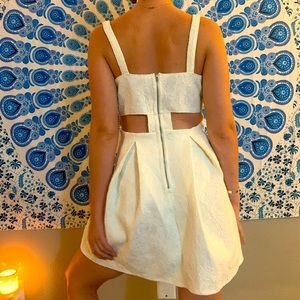 White short formal dress